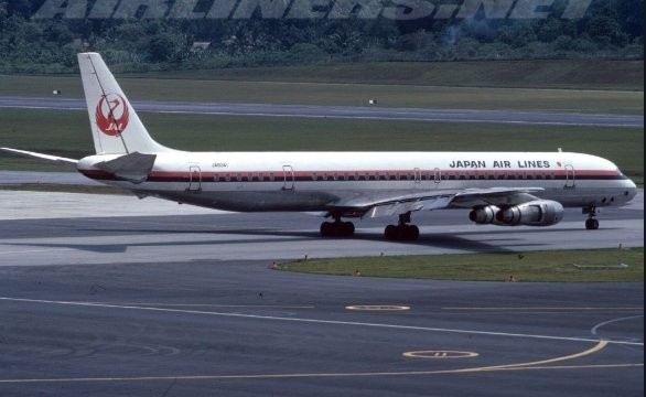 Japan Airlines JAL Douglas DC-8-61 JA8041 die-cast Aero200