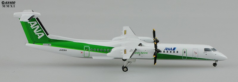 Jcwings ANA DeHaviland DHC-8 Green 1:400 ezToys - Diecast Models