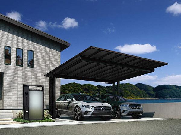 公式】エフルージュ FIRST EX 600タイプ 2台用 後方支持 複合色-YKKAP