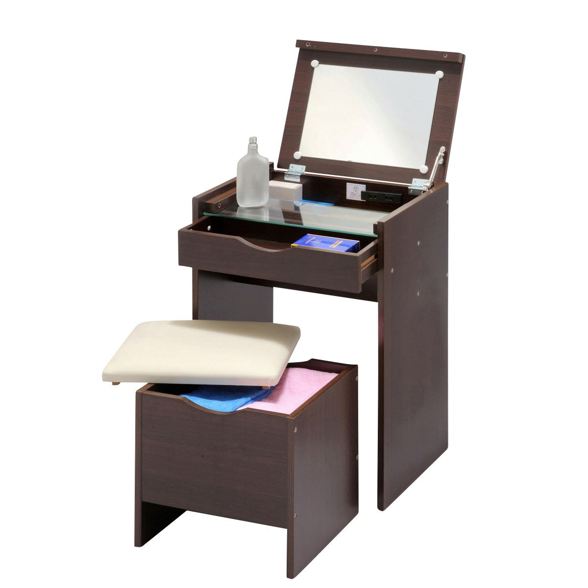 ドレッサーセット（スツール付）ダークブラウンの通販・卸売り | アイ