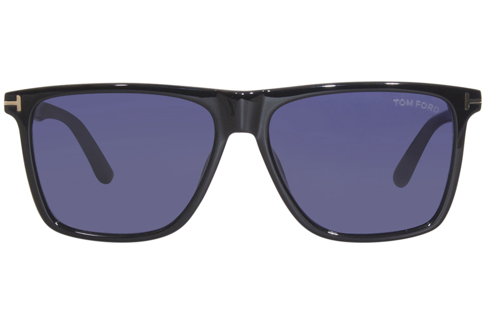 Tom Ford Fletcher TF832 01V Sunglasses Men's Shiny Black/Blue