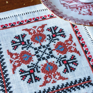 Balkan Quartet cross stitch folk embroidery kit - Folkwear