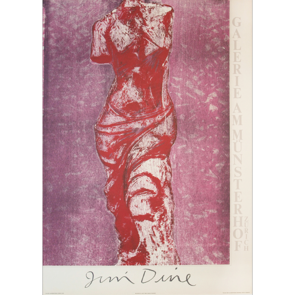 Galerie Am Münsterhof Zürich 1985/ジム・ダイン【Jim Dine】ポスター