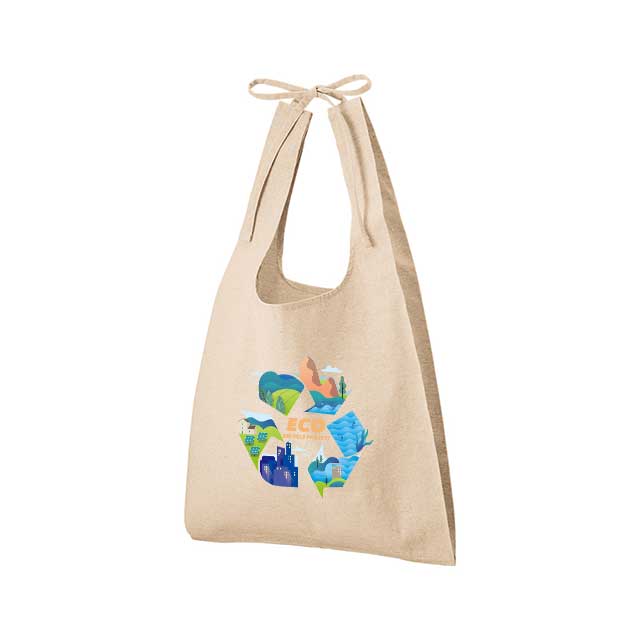 シャンブリック紐付マルシェバッグ[MARKLESS STYLE TR-1356