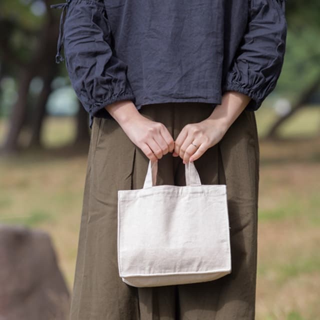 キャンバスボックスランチトート[MARKLESS STYLE TR-0904]｜オリジナル