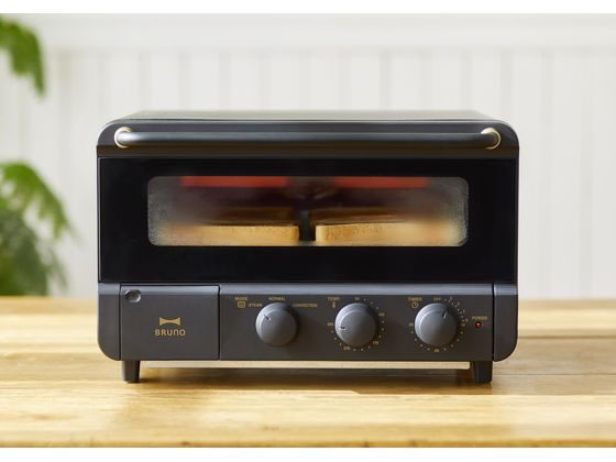 BRUNO スチーム&ベイクトースター ブラック BOE067-BK 通販