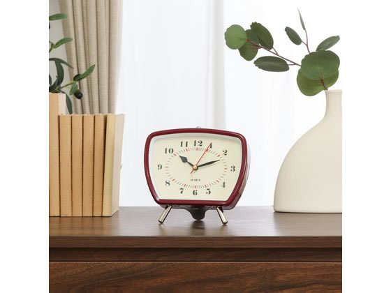 不二貿易 置時計レトロ レッド 37713 通販【フォレストウェイ】