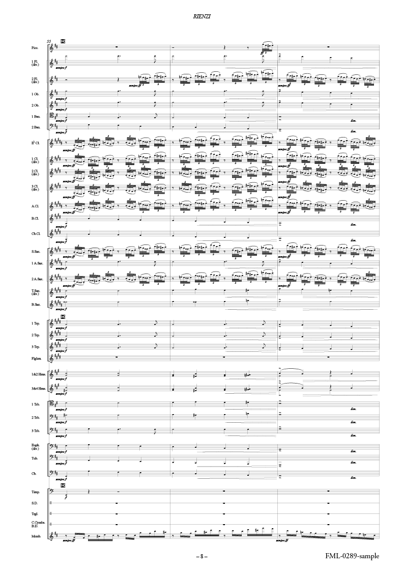 歌劇「リエンツィ」序曲：リヒャルト・ワーグナー arr. 日景貴文