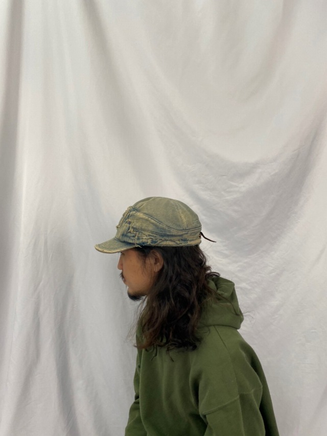 キャピタル ブランド 日本製 アーカイブ 帽子 デニム ボロ加工