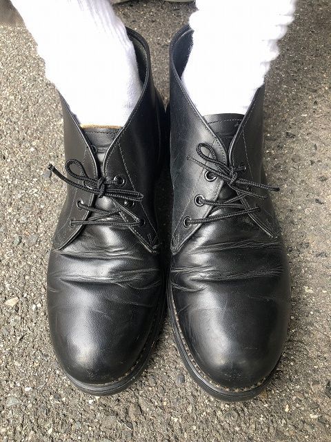 70年代 ミリタリー 海軍 ネイビー 革靴chukka boots レザー