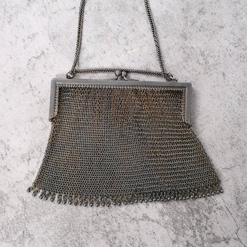 アンティーク 金属 メッシュ シルバー メタル │ヴィテージ古着屋Feeet