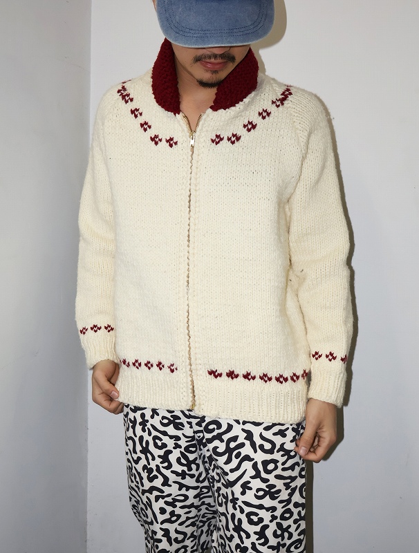 70s 80s 70年代 80年代 アイボリー 生成り ショールカラー| ビンテージ