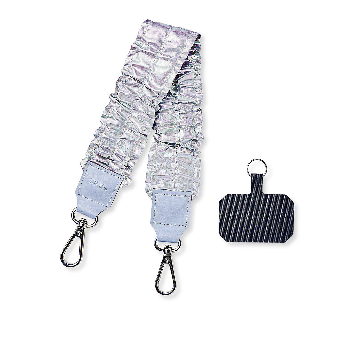 UP.de リフレクターがぴかっと光る オーロラ色のハンドルストラップの