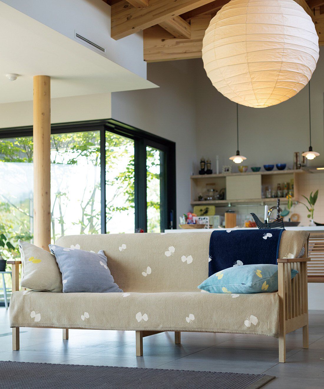 クリッパン × ミナ ペルホネン シュニールコットンブランケット