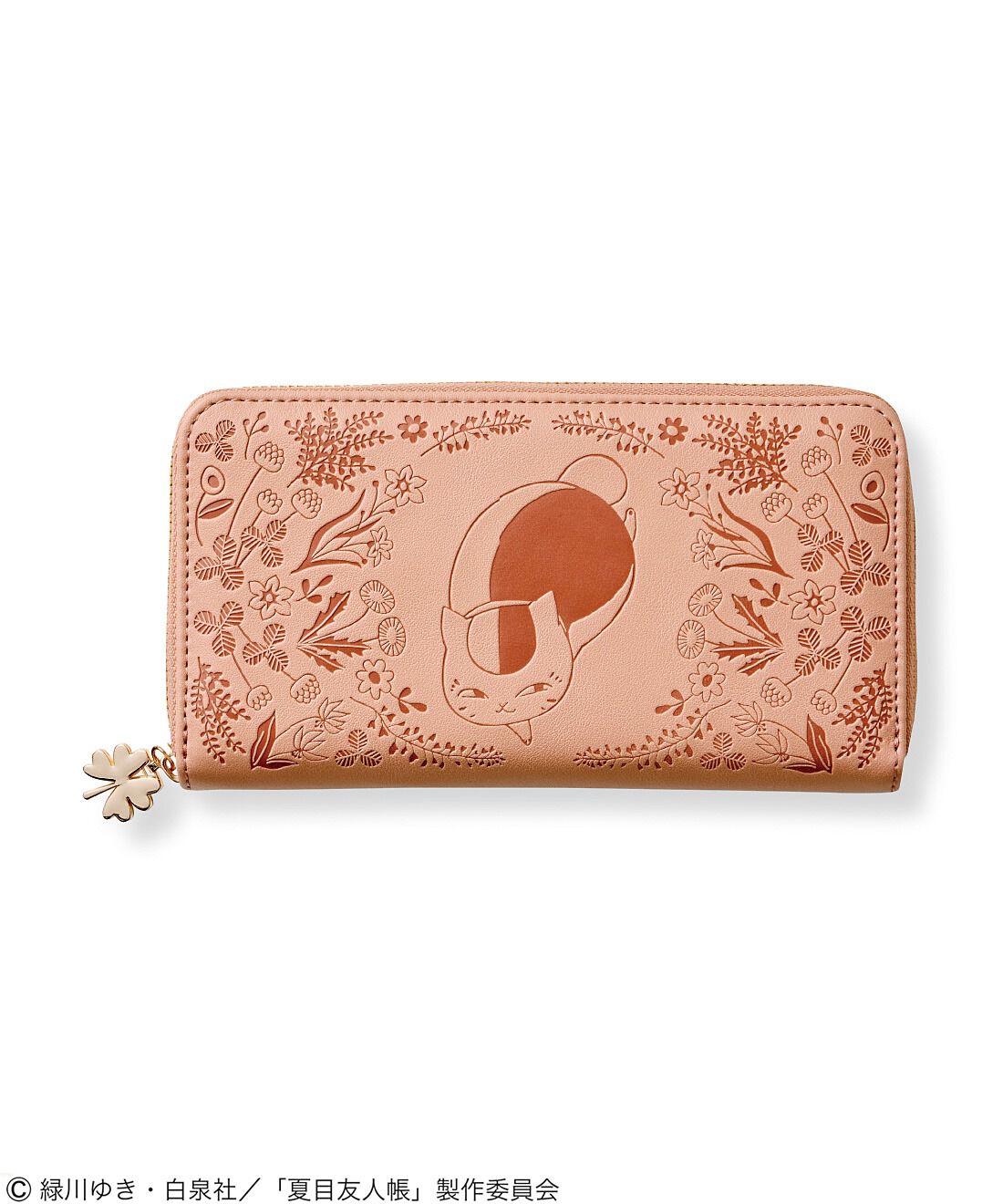 夏目友人帳×猫部 ニャンコ先生と草花の型押し長財布の会｜猫部