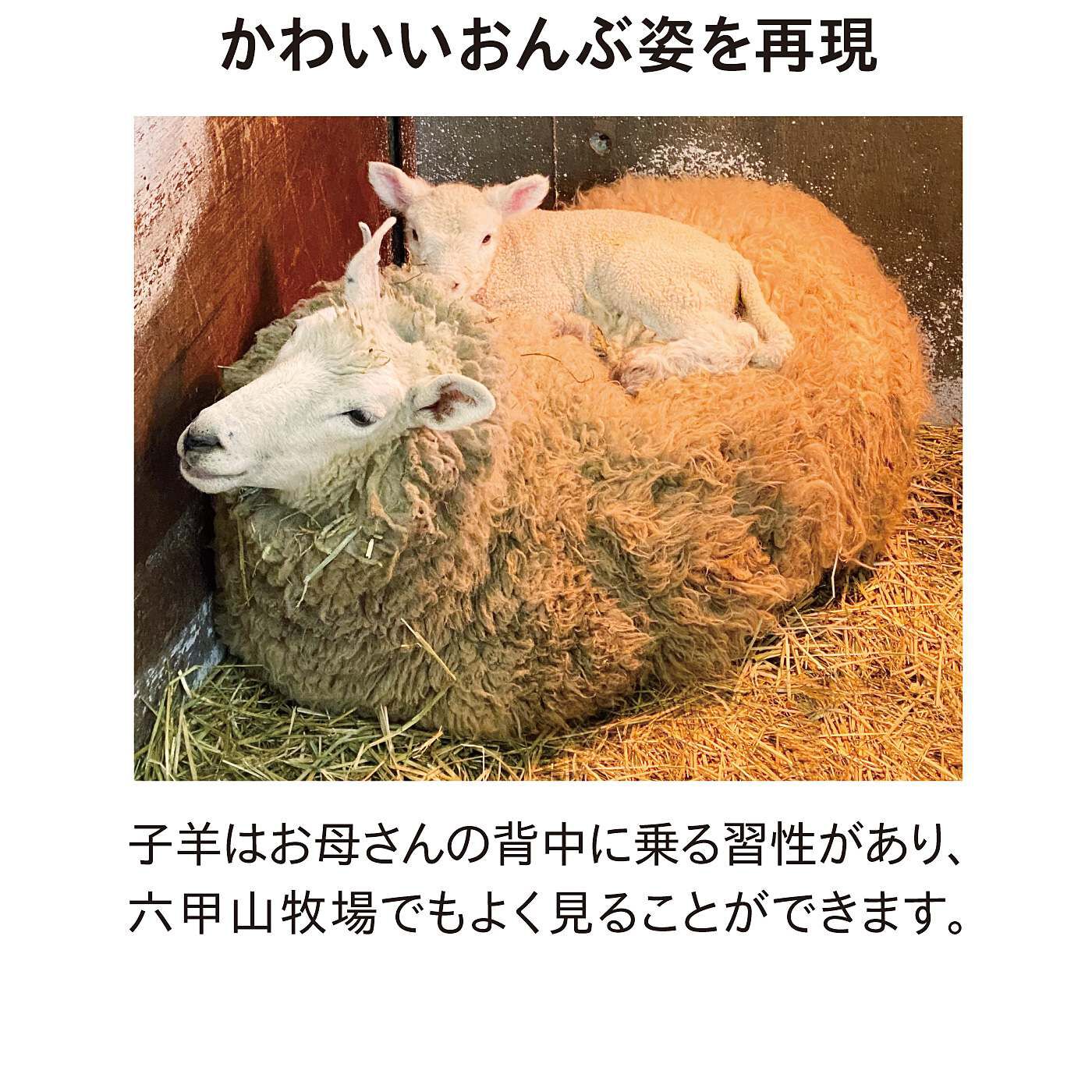 YOU＋MORE! 羊の親子のふわふわマスコット｜YOU+MORE![ユーモア