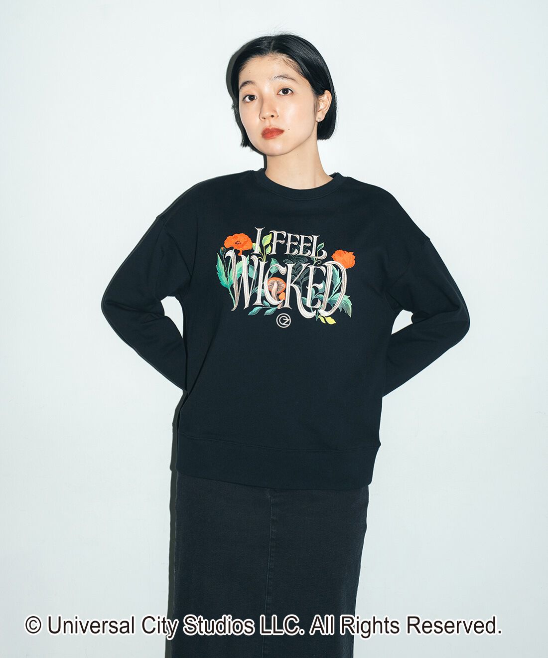 THREE FIFTY STANDARD 【WICKED】刺しゅうロゴとプリントの裏毛