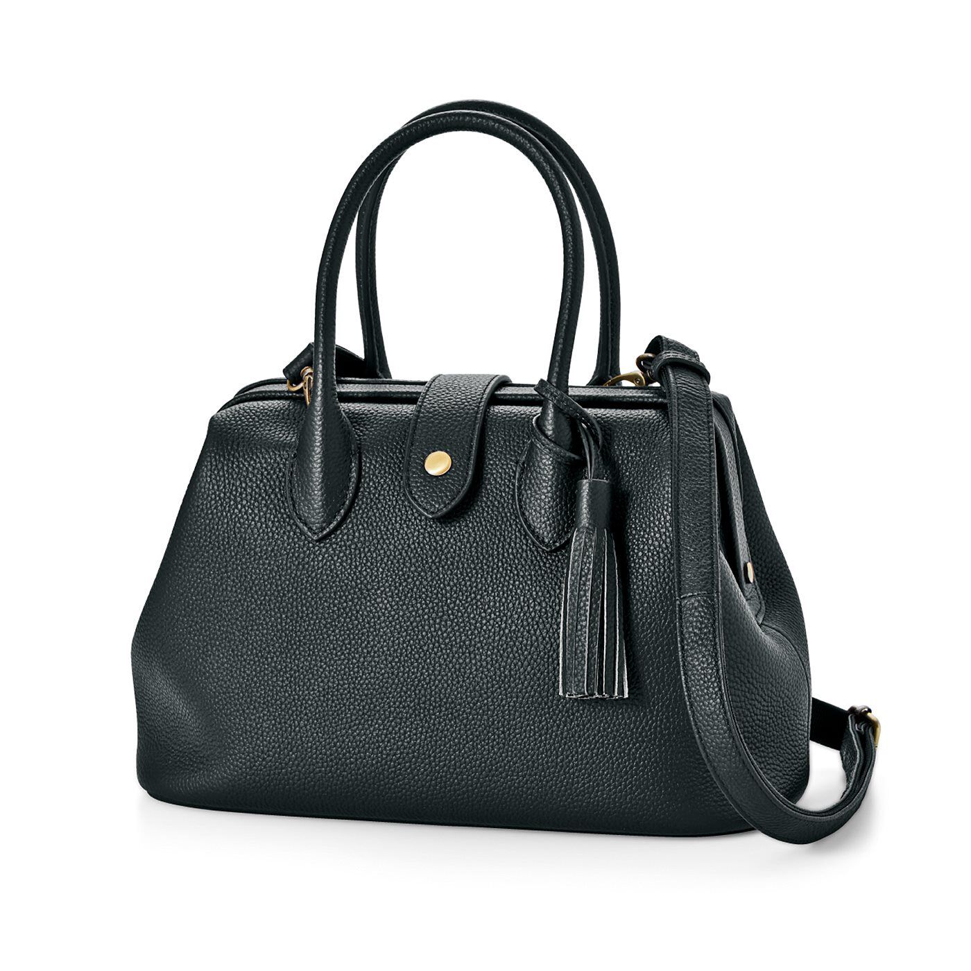 el:ment 味わい育つ本革 伝統を愉しむ 大きく開くダレスバッグ〈ランプ