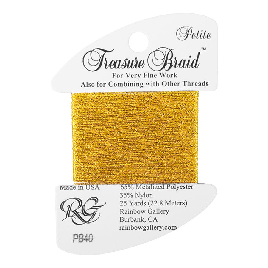 RG Treasure Braid Petite PB40 Egyptian Gold 3 Ply Braided Metallic
