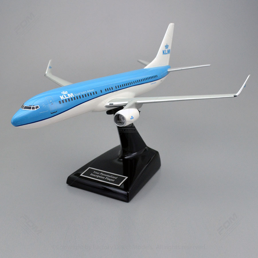 Boeing 737-800 KLM Model Airplane