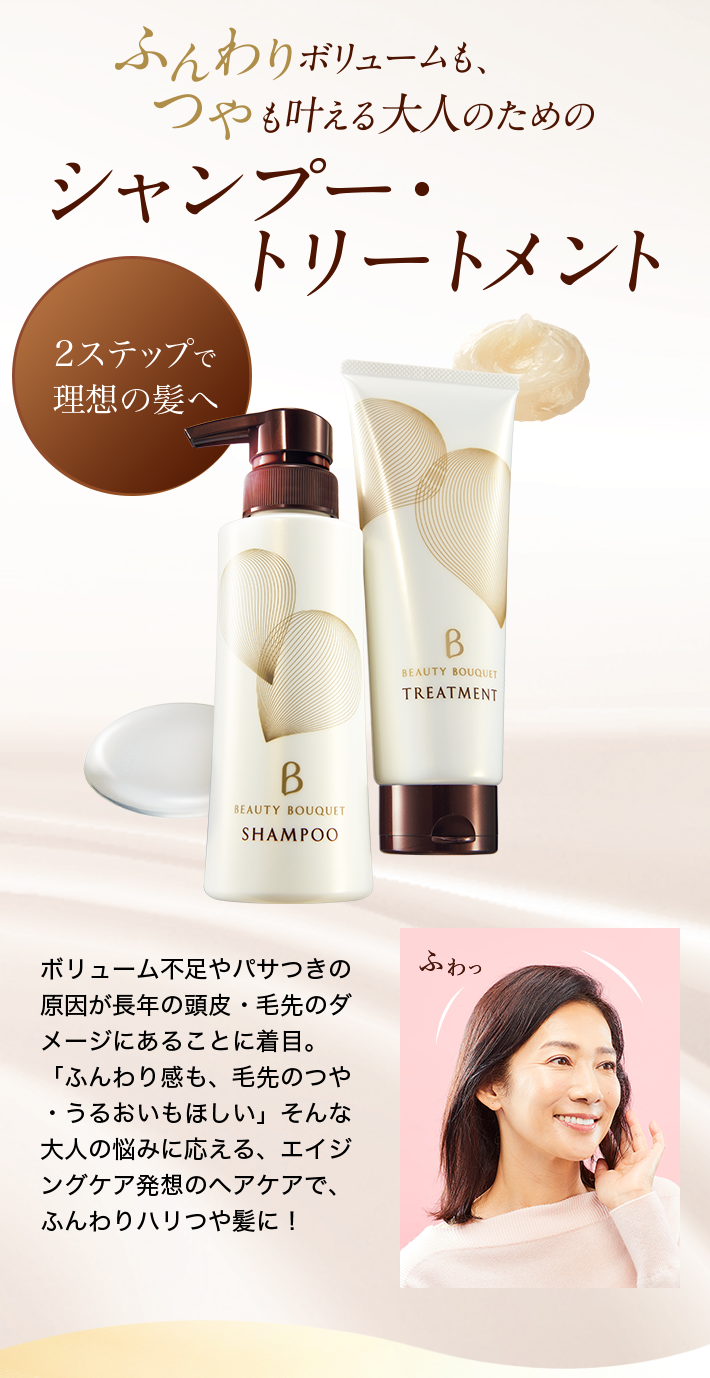化粧品】ビューティブーケ シャンプー＆トリートメントセット