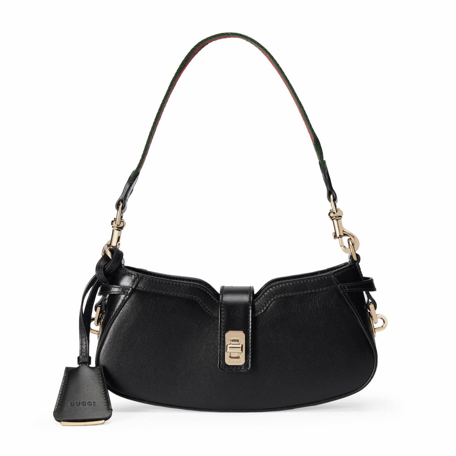 グッチ24年春夏レディースバッグ、艶レザーの「グッチ バンブー 1947