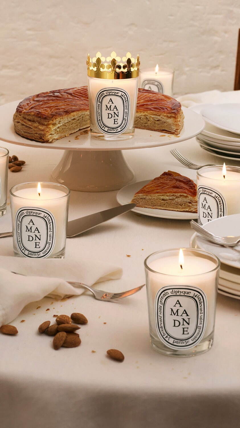 ディプティックの限定グルメキャンドル、フランス伝統菓子「ガレット