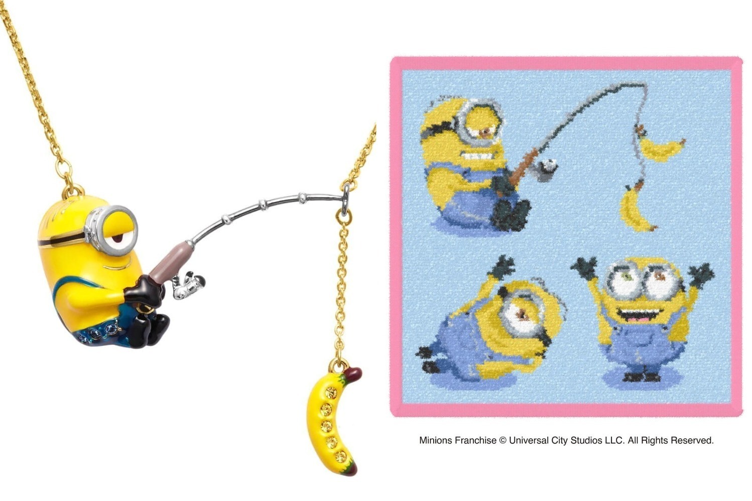 ヴァンドームブティック「ミニオン」アクセサリー“バナナ釣る