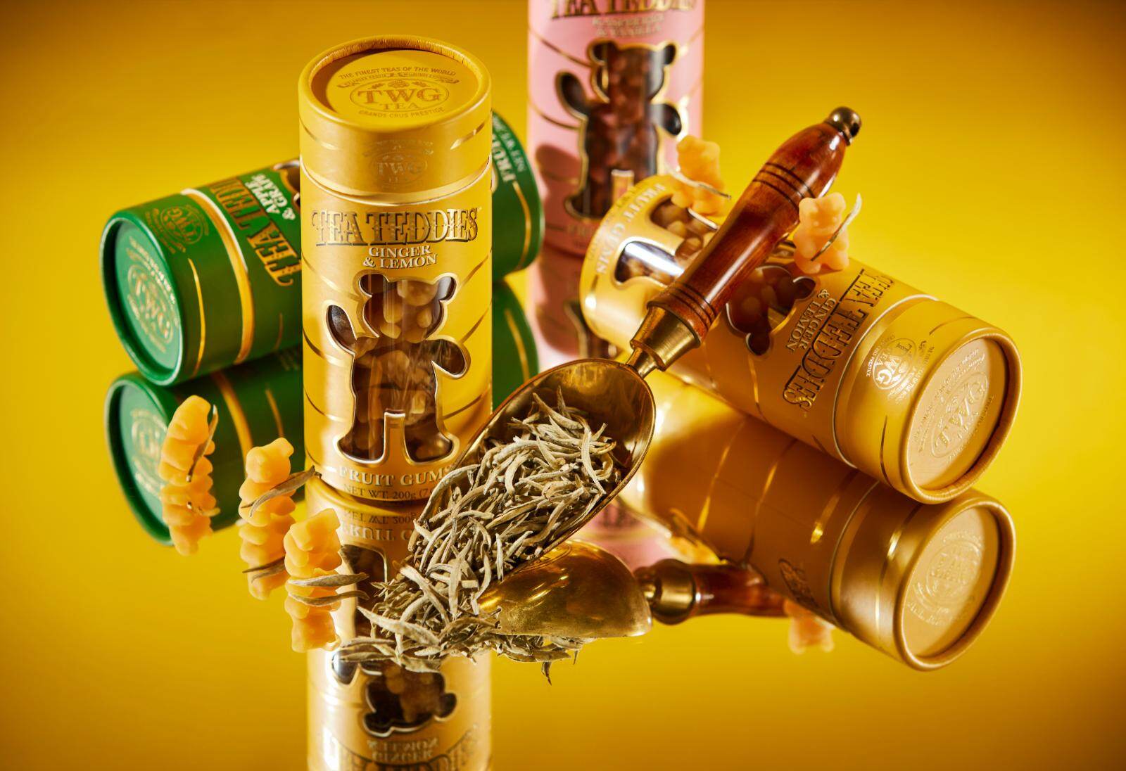 TWG Tea「テディベア型」フルーツグミ、お湯に入れると華やか“ホワイト