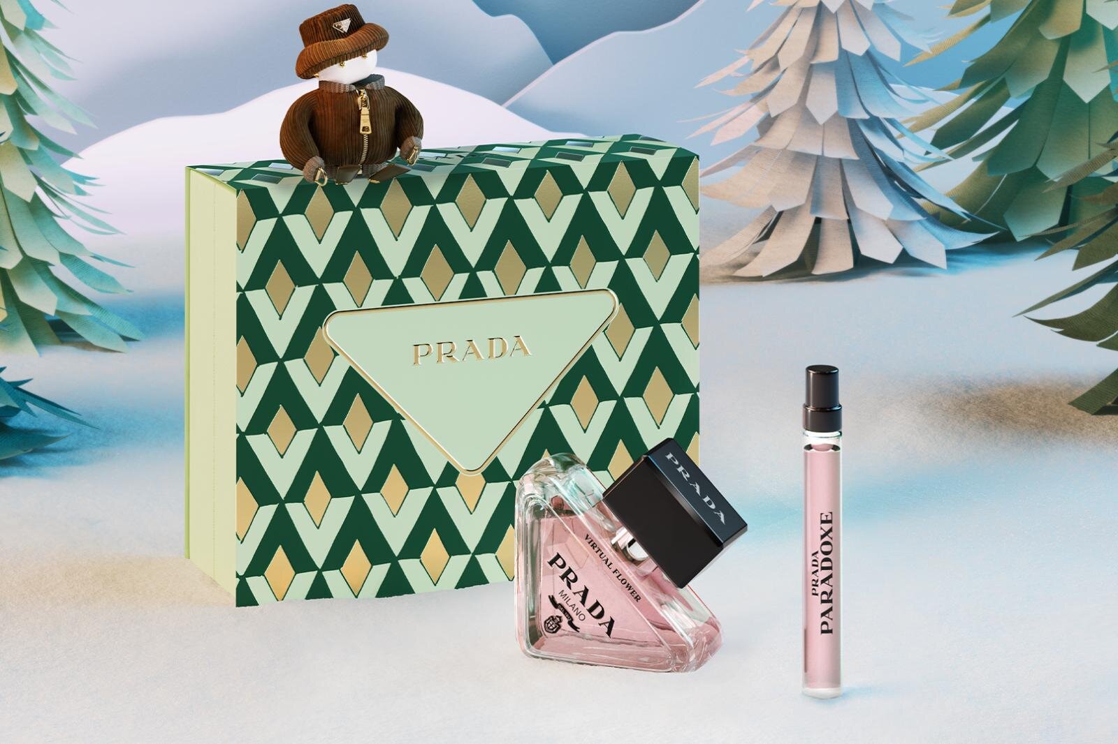 プラダ ビューティ25年クリスマスコフレ第2弾、アイコン香水