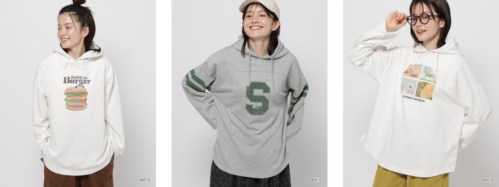 ニコアンド「パペットスンスン」ふんわり顔付きウォッシュバンド