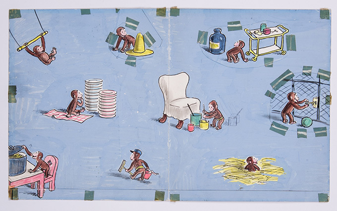 おさるのジョージ展「ひとまねこざる」からアニメーションまで]松屋