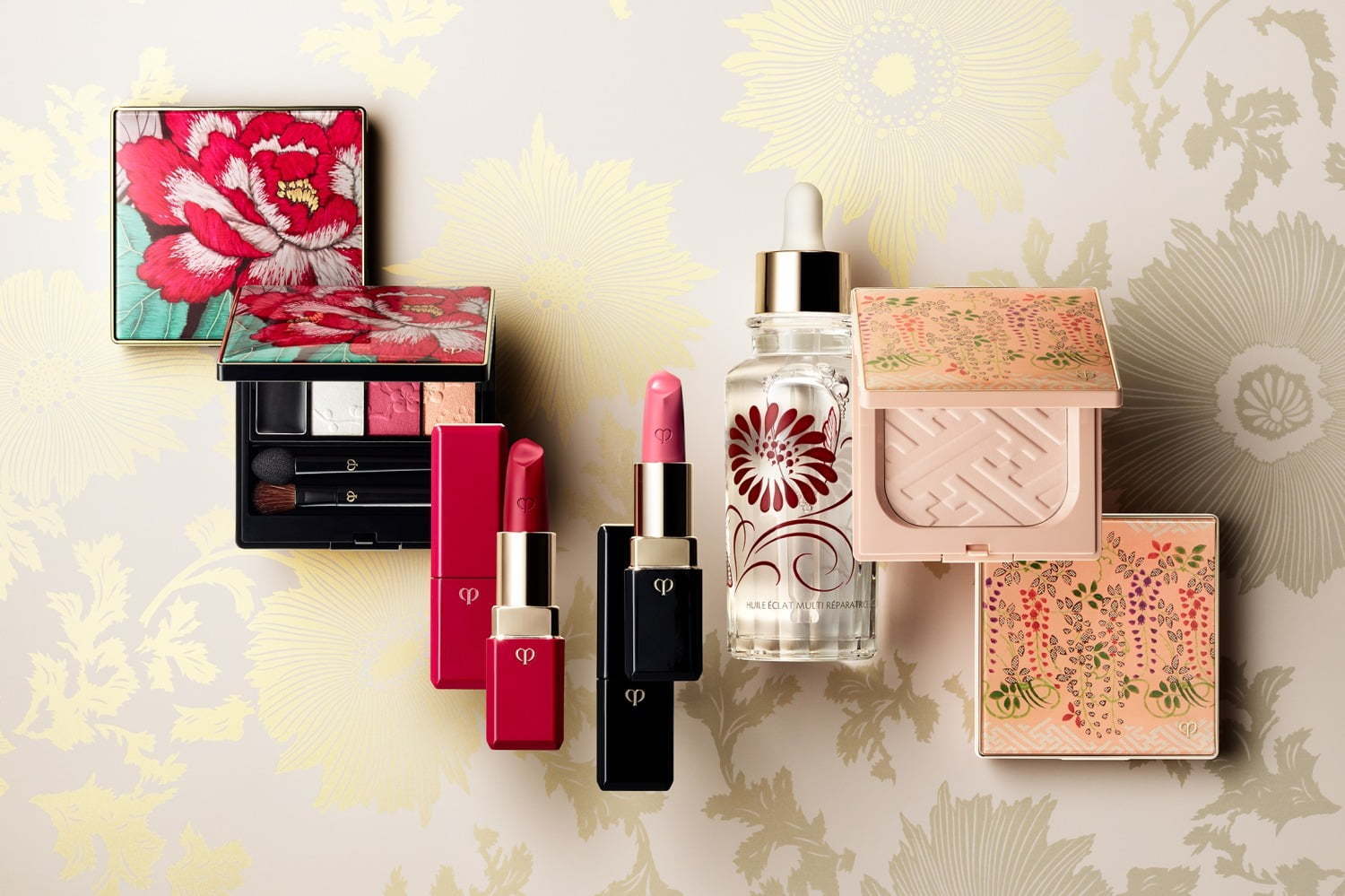 クレ・ド・ポー ボーテのクリスマス限定コスメ -“着物”が着想、和の