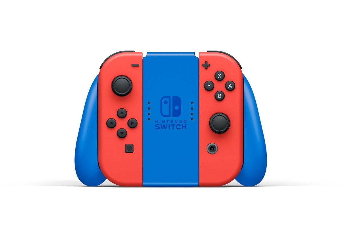 ニンテンドースイッチ」にマリオモチーフの新色 - レッド×ブルーのバイ