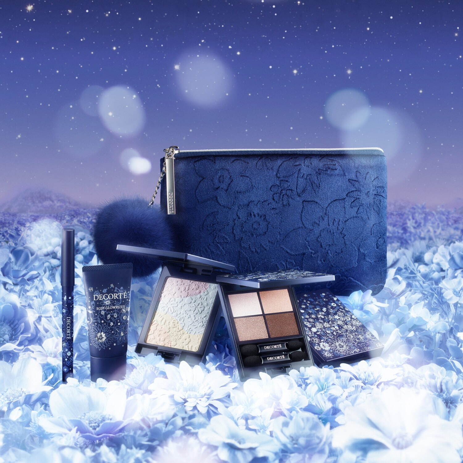 コスメデコルテ23年クリスマスコフレ、冬の光を纏う透明感メイクが叶う