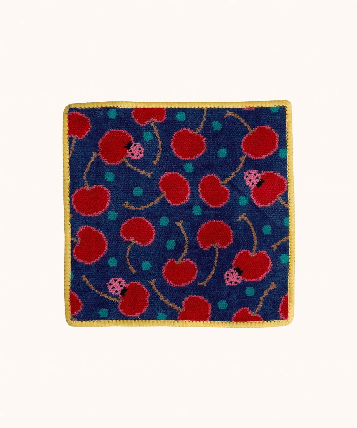 ミュベール×フェイラー“チェリー”モチーフのコラボハンカチや