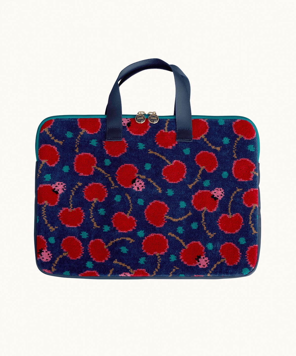 ミュベール×フェイラー“チェリー”モチーフのコラボハンカチや