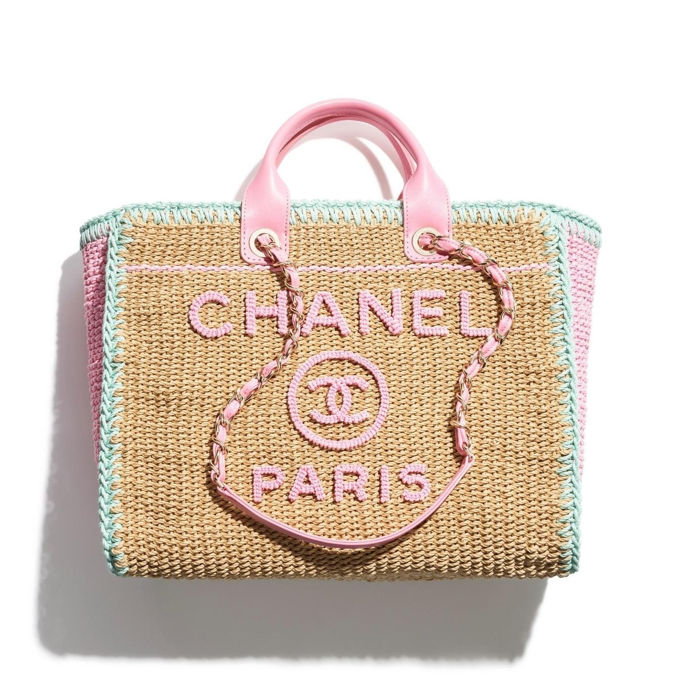 シャネル24年春夏新作バッグ、グラデーションツイードのフラップバッグ