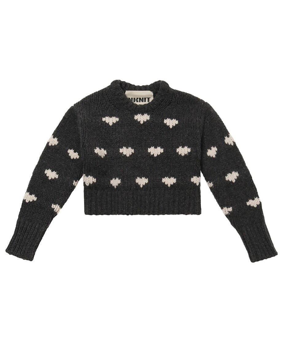 ニットブランド「ンニット」“ハート柄”や装飾付き限定ニットなど