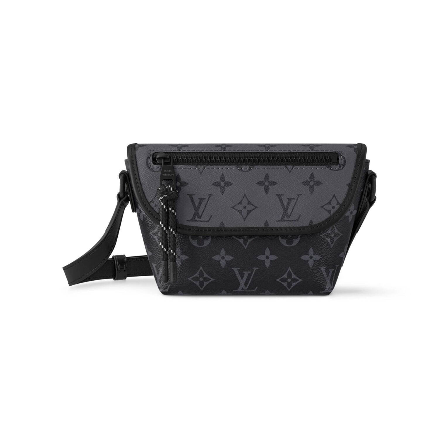 ルイ・ヴィトン「モノグラム」柄ブラックキャンバスのメンズバッグ