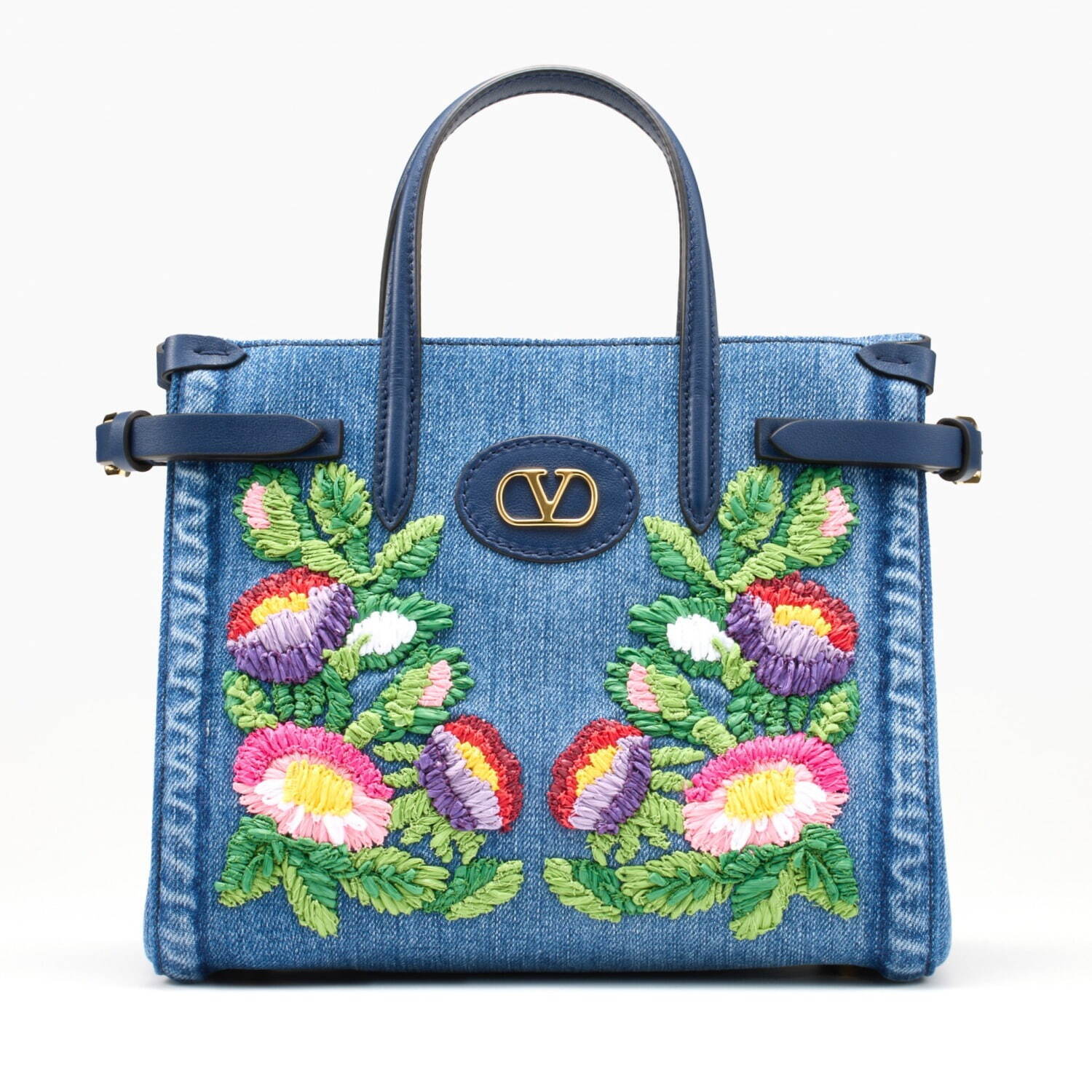 ヴァレンティノ“鮮やかな花刺繍”のデニムトートバッグ、伊勢丹新宿で
