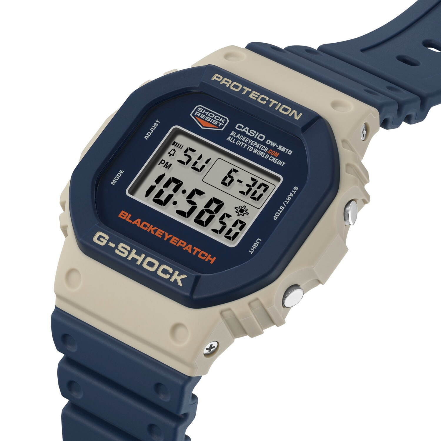G-SHOCK×ブラック アイ パッチの角型腕時計、暗闇に浮かぶ“純正商品