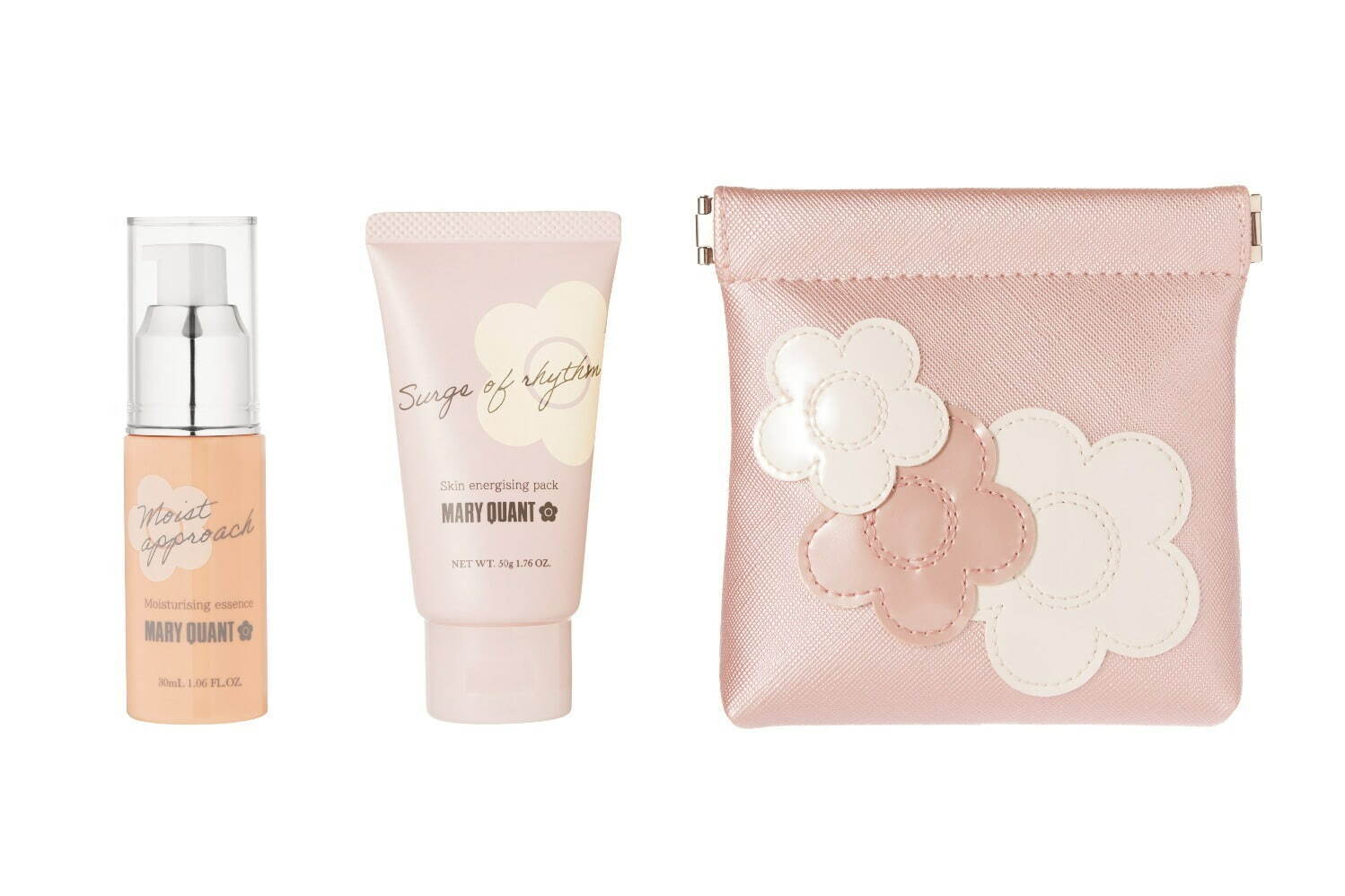 マリークヮント24年冬コスメ、“淡いピンクのデイジーポーチ入り”限定