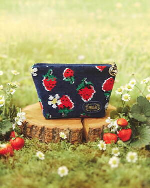 ミュベール × フェイラー“幸せ運ぶ”ハチとイチゴのミニボストンバッグ