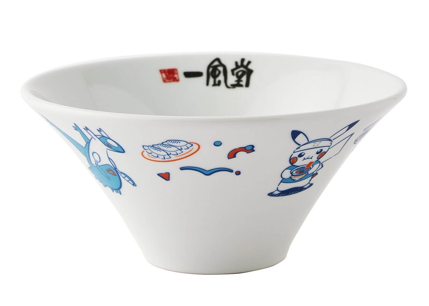 一風堂×ポケモン、ラーメン店主風ピカチュウの有田焼どんぶりやレンゲ
