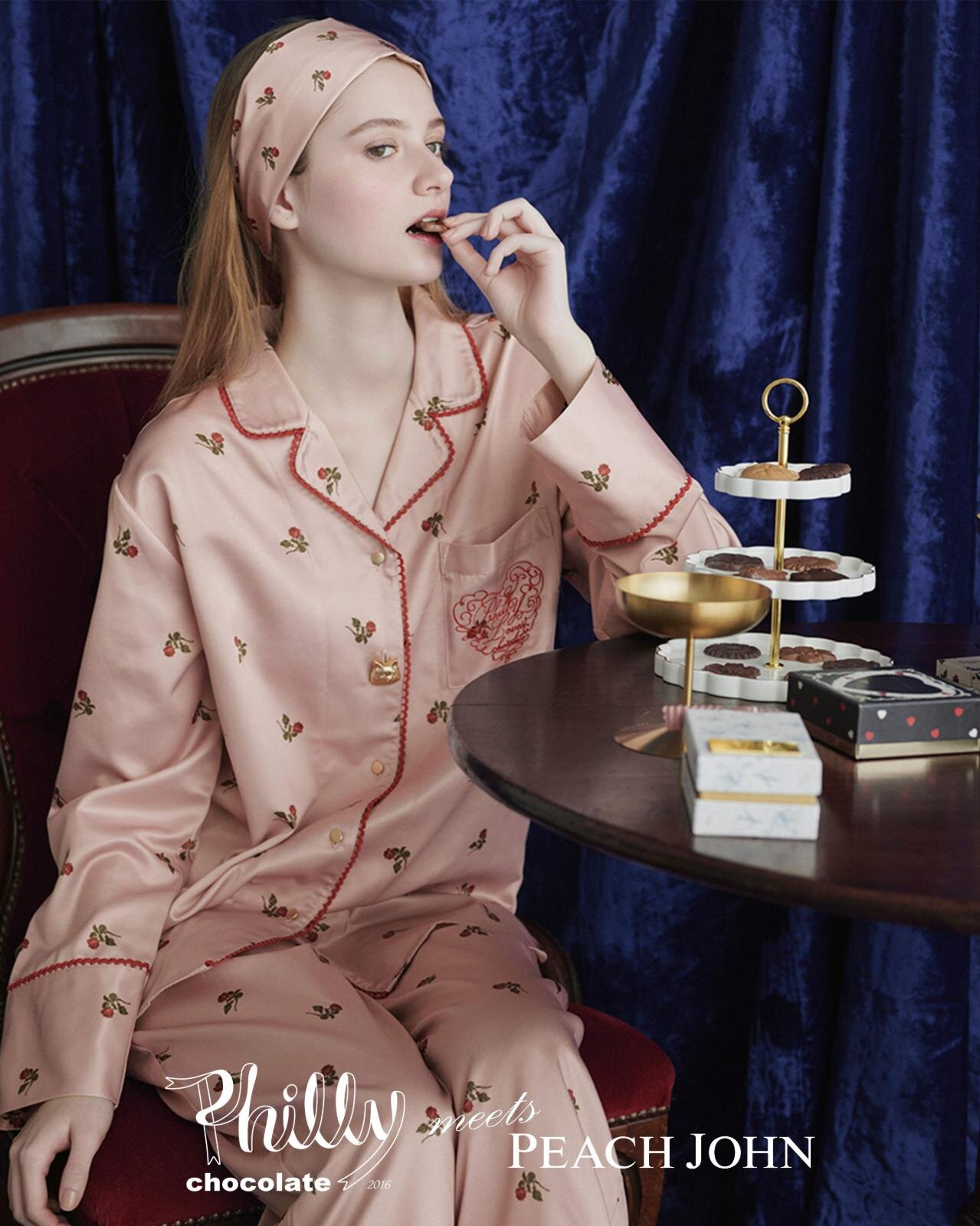 ピーチ・ジョン×フィリーチョコレートのバレンタイン、“猫ボタン”付き