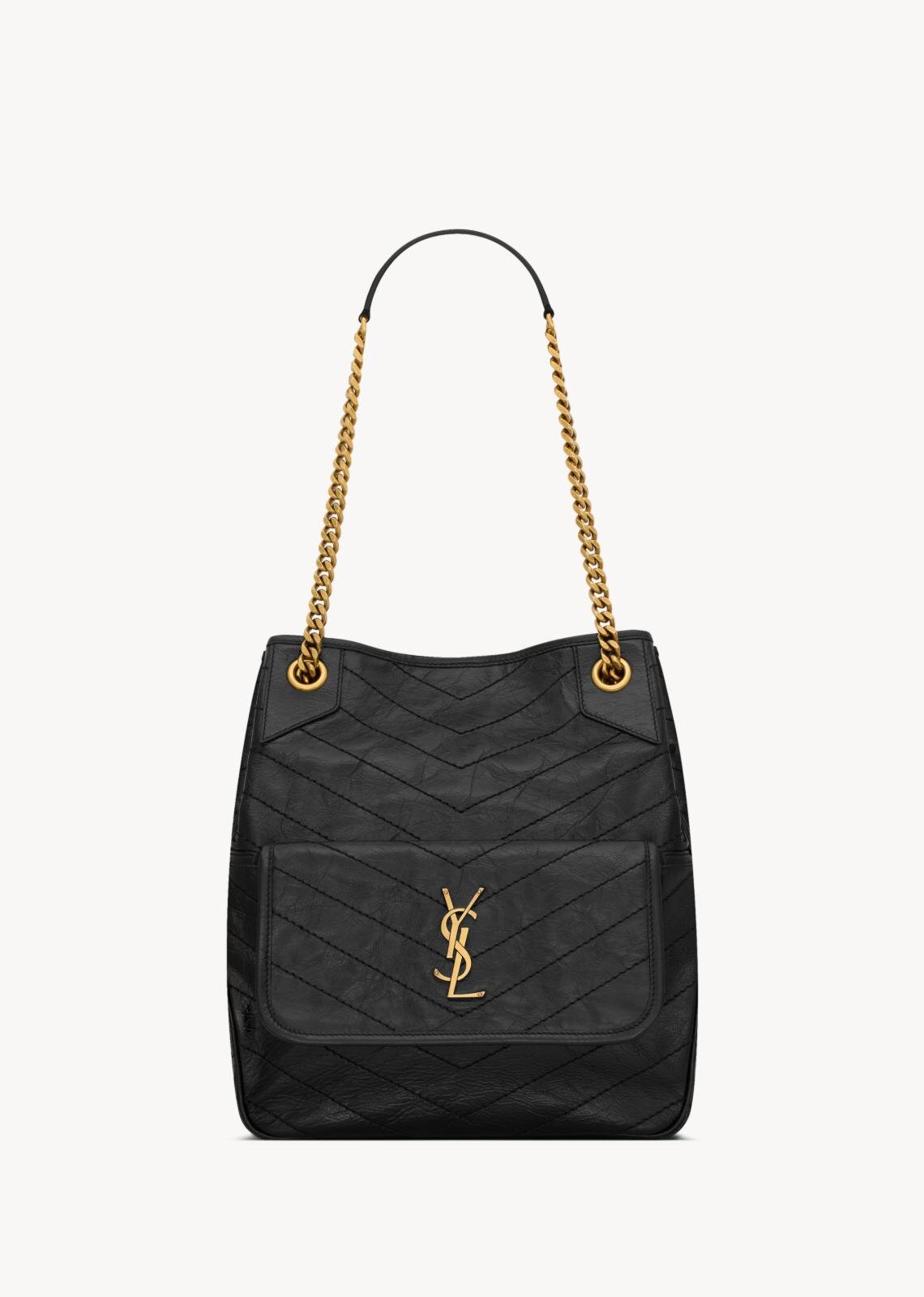 サンローランの新型バッグ「ニキ ショッピング」ヴィンテージ風レザー