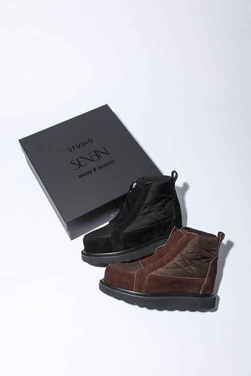 ミハラヤスヒロ×EXILE NAOTOのスタジオ セブン、ロックな8ホールブーツ