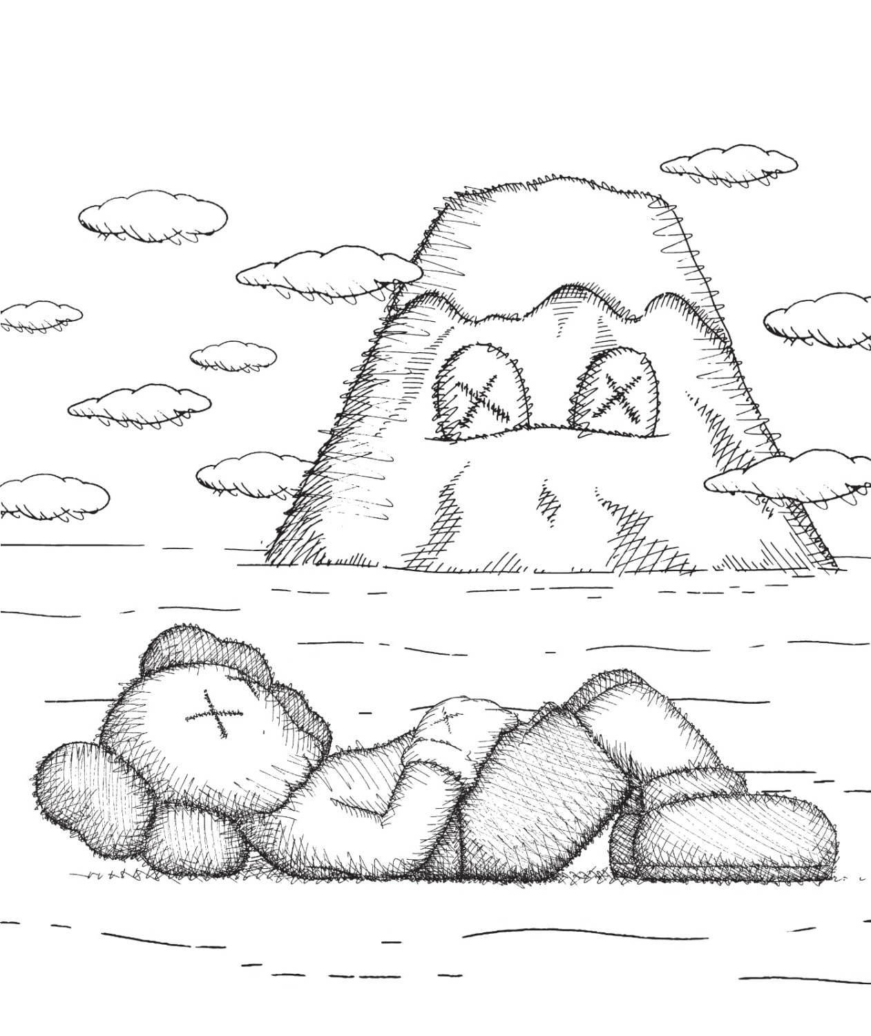 KAWS全長40m巨大キャラCOMPANIONが富士山の麓へ、限定イベント＆グッズ