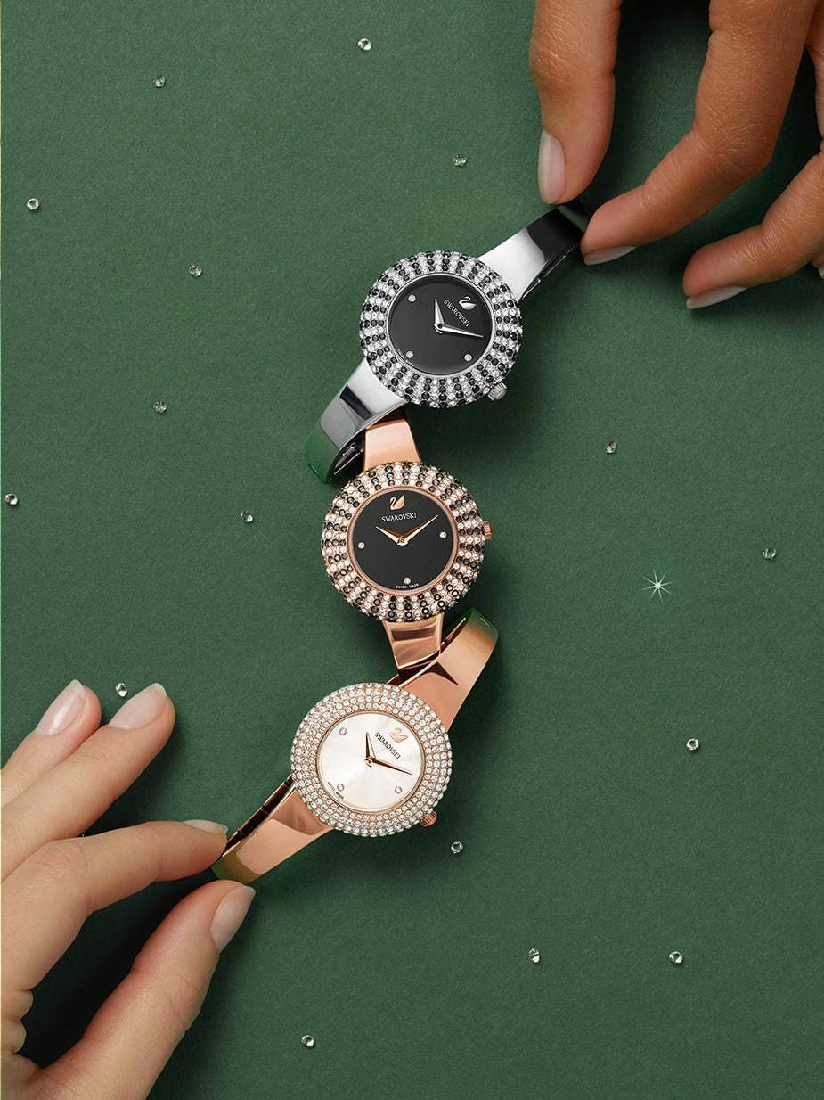 スワロフスキー・ウォッチ“北極の星空”着想の腕時計、煌めくクリスタル